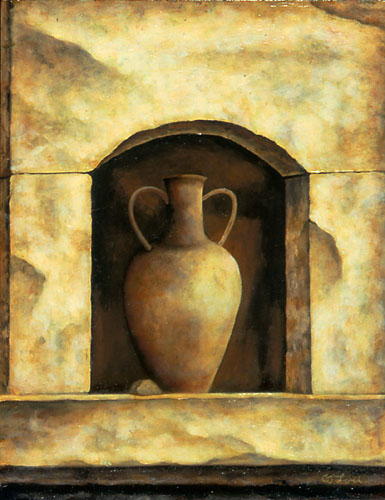 AMPHORA I, oil on panel, 14 x 11&quot;, 2005 (Sold)