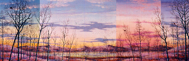 PRISM, II, oil on canvas, 12 x 36&quot;, 2006 (Sold)