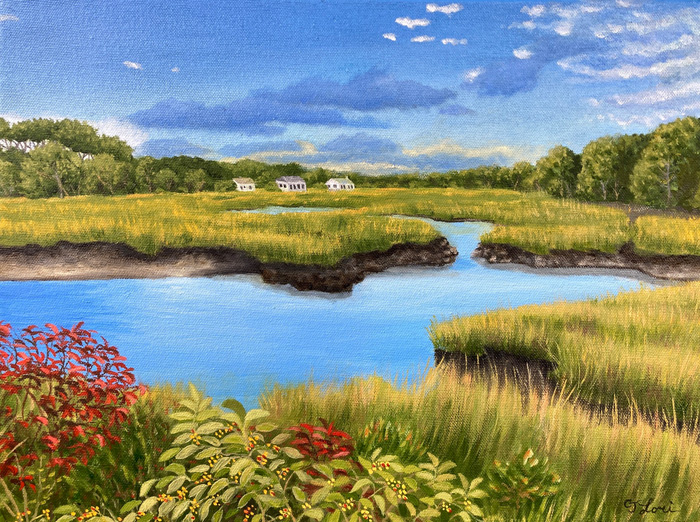 The Pull of Place, oil on canvas, 12 x 16