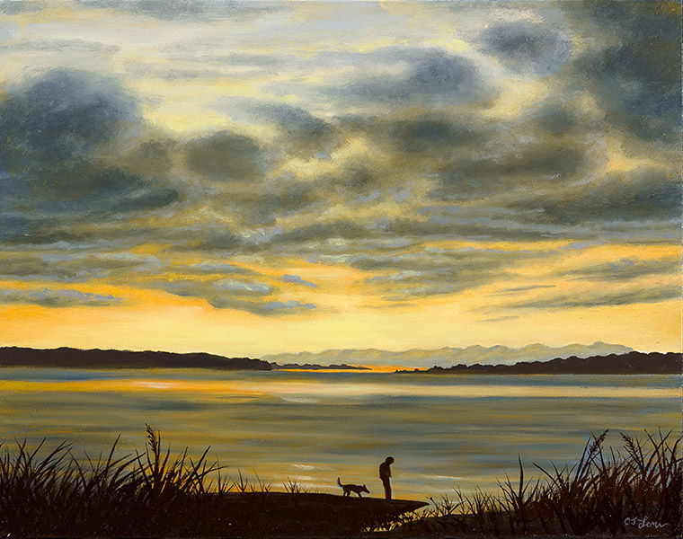 At Bay — oil on cradled panel, 11 x 14&quot;, 2016