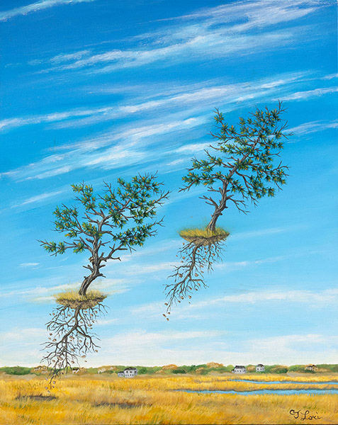Just the Two of Us — oil on panel, 10 x 8&quot;, 2015, Sold
