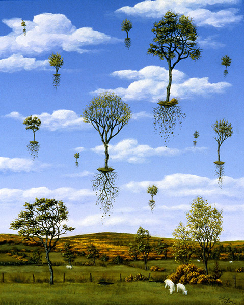 Leaving the Gorse — oil on panel, 20 x 16&quot;, 2015