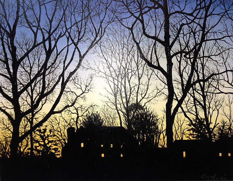Still Evening — oil on panel, 8 x 10&quot;, 2015 (Sold)