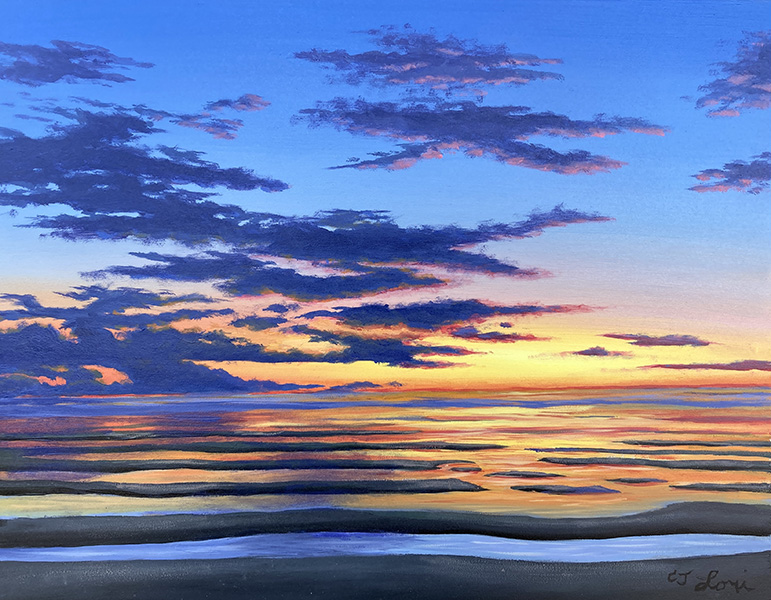 The Endless Bay, oil on panel, 11 X 14
