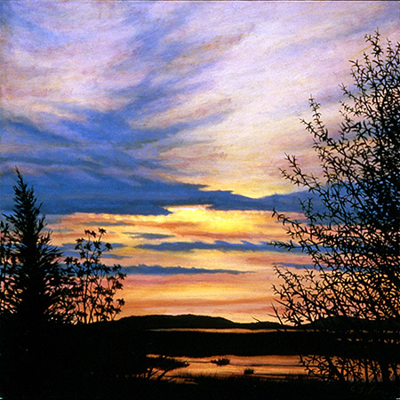 In the Distance — oil on panel, 12 x 12&quot;, 2013, Sold