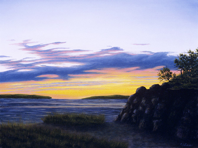 September 10, Field Point, Wellfleet — oil on panel, 18 x 24&quot;, 2011