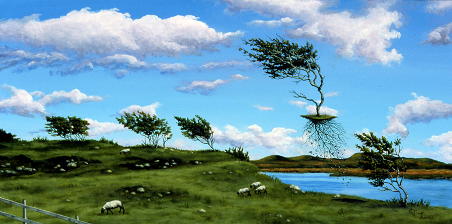 Leaving Connemara — oil on panel, 12 x 24 x 2&quot;, 2013, Sold