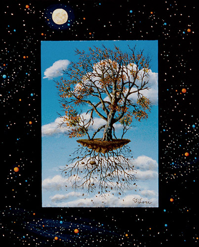 Space Seed III — oil on panel, 10 x 8 x 2&quot;, 2012