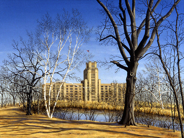 Late March on the Muddy — oil on panel, 18 x 24&quot;, 2009, Sold