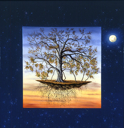 Space Program — oil on panel, 30 x 30&quot;, 2009, Sold