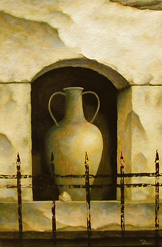 AMPHORA, IV, oil on canvas, 36 x 24&quot;, 2006