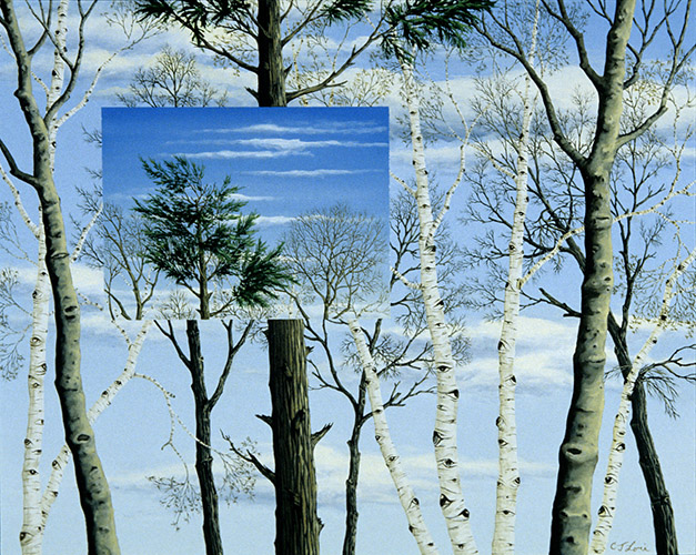 MARCH BRANCHES I, oil on panel, 16 x 20&quot;, 2008 (Donation)