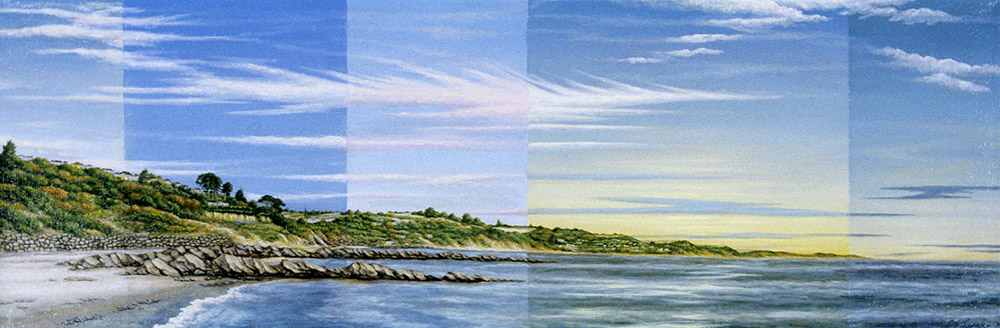 PRISM, V, oil on canvas 12 x 36&quot;, 2007