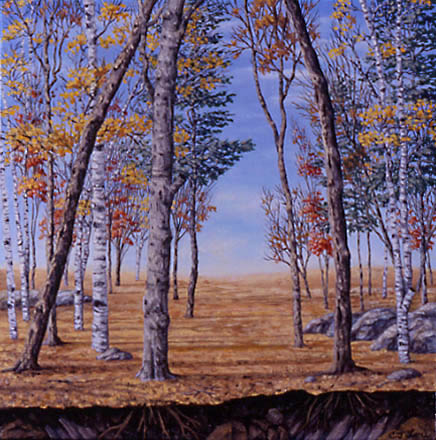 Hammond Gate, oil on canvas, 11 x 11&quot;, 2000 (Sold)