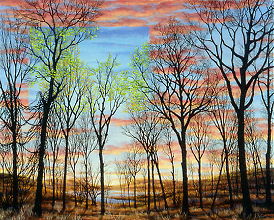 Opening Day, oil on panel, 16 x 20&quot;, 2003 (Sold)