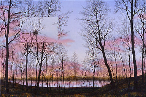 Screen Memory, oil on canvas, 24 x 36&quot;, 2002 (Sold)