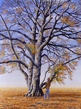 Twenty Questions, oil on panel, 12 x 9&quot;, 2001 (Sold)
