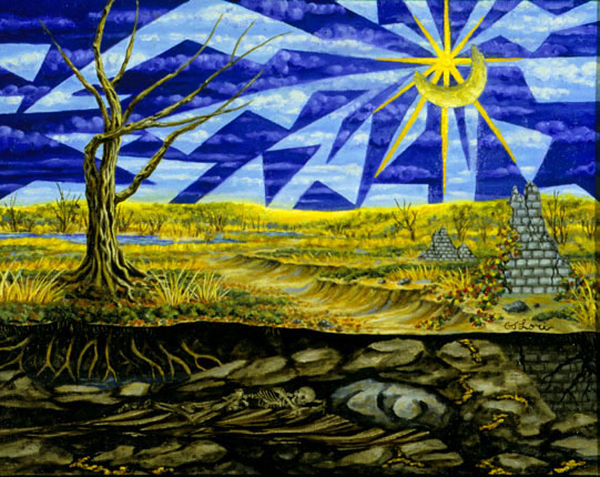 GOLDRUSH oil on canvas, 14 x 18&quot;, 1999