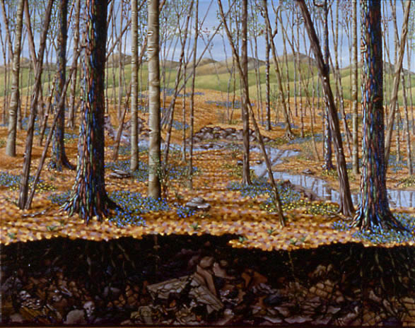 THANATOPSIS: FOR WILLIAM AND MARY, oil on canvas, 28 x 36