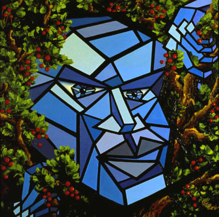 URBAN GORILLA, oil on linen, 48 x 48”, 1987